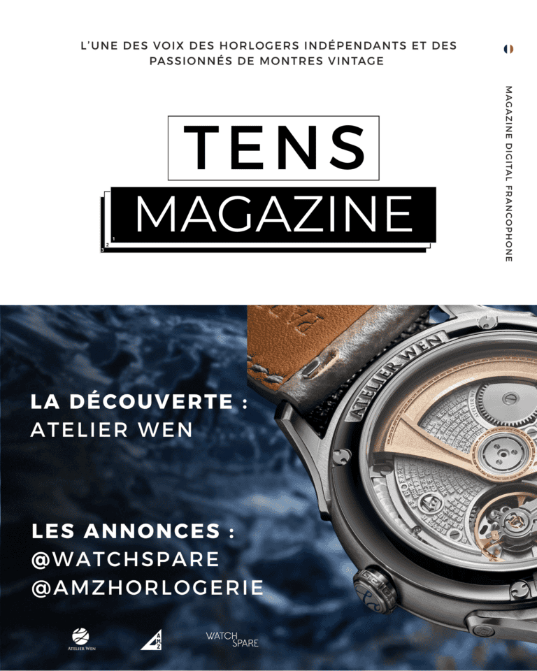 Couverture Tens Magazine N°9 - Découverte de Atelier Wen et Annonces de montres vintage de WatchSpare et AMZ Horlogerie