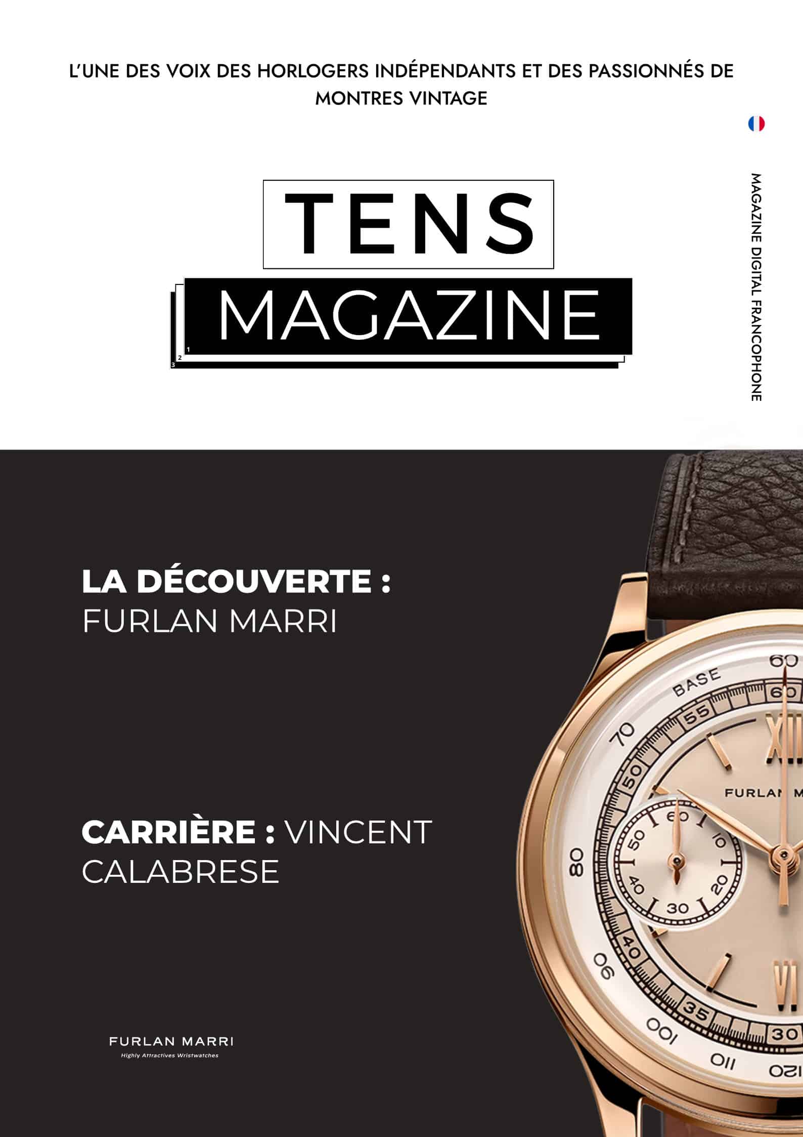 Couverture Tens Magazine N°15 - La Découverte avec Furlan Marri et Carrière de Vincent Calabrese en titre.