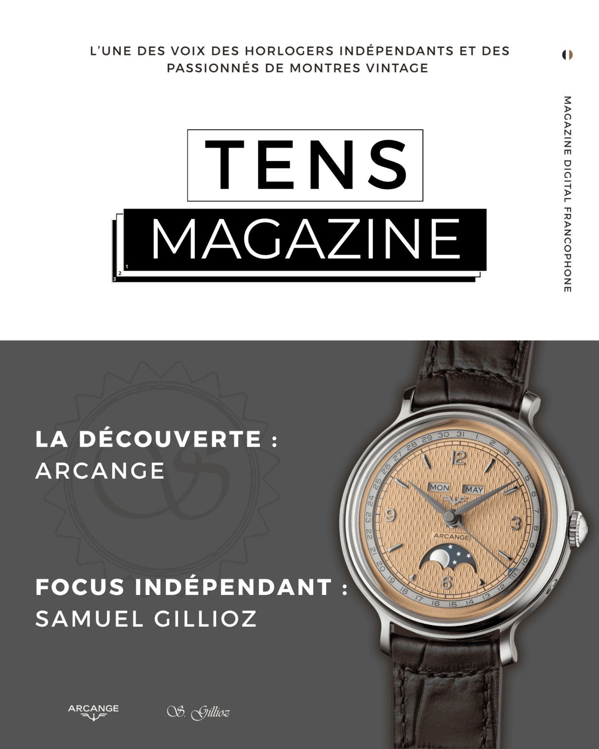 Couverture Tens Magazine N°13 - Arcange et Samuel Gillioz - Tens Horology