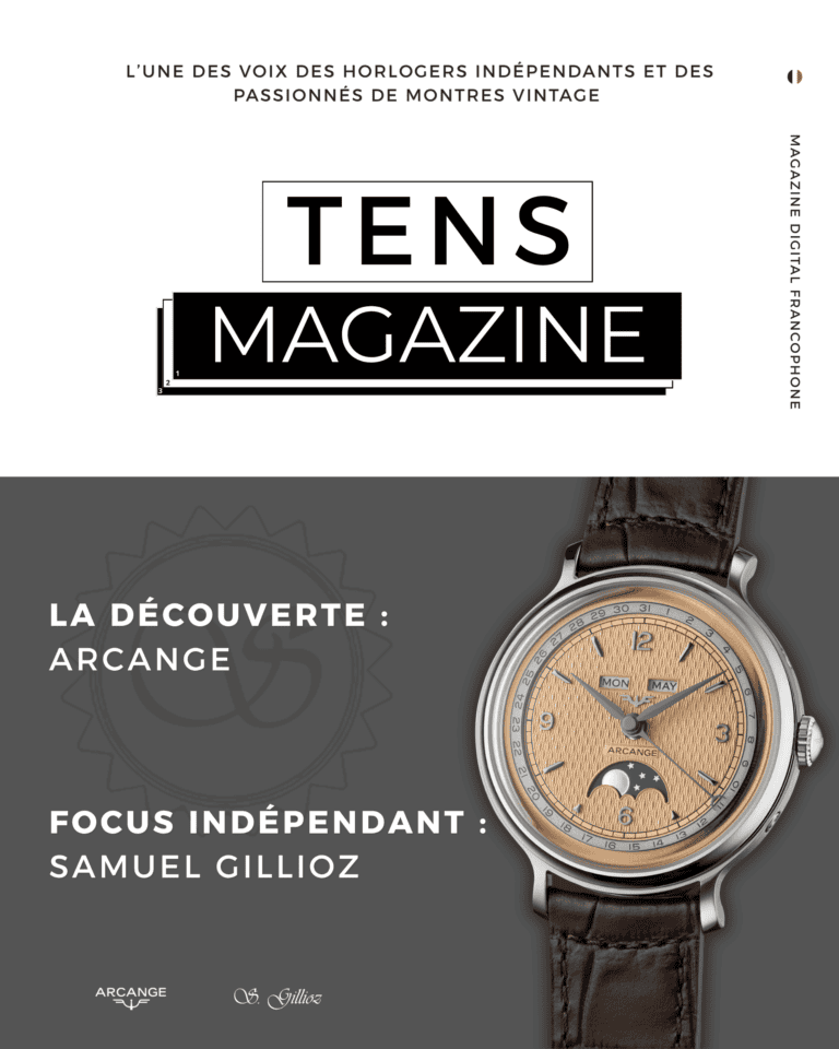 Couverture Tens Magazine N°13 - Arcange et Samuel Gillioz - Tens Horology